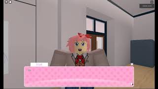 Roblox Doki Doki Literature Club Part 3  Showing The Rest Of The Dokies The Poem [upl. by Edin]