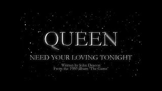 Queen  Need Your Loving Tonight Official Lyric Video [upl. by Phip]