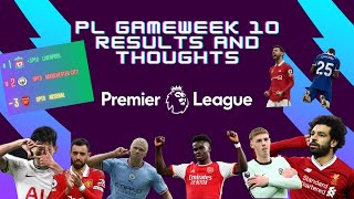 PL Gameweek 10 Results and Thoughts Man United vs Chelsea draw and Liverpool take top spot [upl. by Oisorbma]