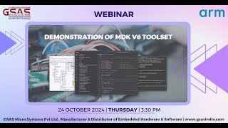 ARM Webinar  Demonstration of MDK v6 toolset [upl. by Haakon40]