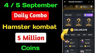 🎮🐹 Hamster Kombat Daily Combo Today 🥋🔥 4 September  Ovampa [upl. by Chrysler]