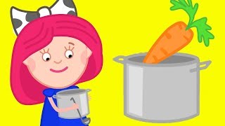 Smarta und ihre magische Tasche Wir kochen Gemüsesuppe Zeichentrick auf Deutsch [upl. by Nahtad973]