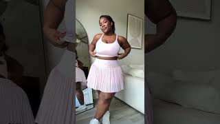 Fabletics workout  athleisure Try On Haul plussizefashion midsizefashion fableticspartner [upl. by Hanimay]