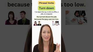 Phrasal Verbs TURN DOWN [upl. by Ymmaj]