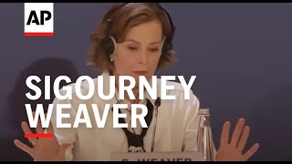 Sigourney Weaver gets emotional talking about Kamala Harris [upl. by Gow474]