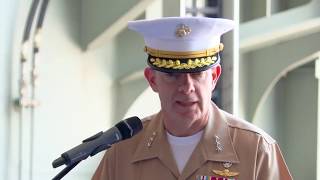 US Marine Corps General delivers speech honouring ADF personnel [upl. by Timrek]