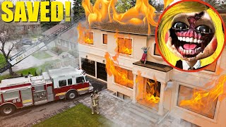 WE SAVED MISS DELIGHT FROM A HOUSE FIRE POPPY PLAYTIME CHAPTER 3 [upl. by Hogarth]