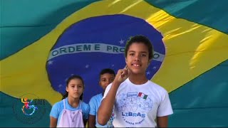 LINDA Homenagem Em LIBRAS PARA BRASIL DOS ALUNOS DO VESPERTINO DO CAEE surdos libras [upl. by Acquah207]