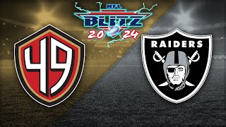 NFL BLITZ  San Francisco 49ers vs Las Vegas Raiders  Ep 342 [upl. by Anaillil943]