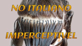 COMO FAZER MEGA HAIR MICRO NO ITALIANO MICRO FIO A FIO AMARRADO NANO FIO A FIO  LI CARDOSO👍🔝 [upl. by Lula]