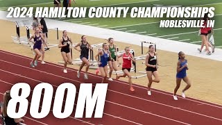 2024 Hamilton County Championship  Girls 800M  HSE [upl. by Maltzman655]