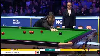 Mark Allen a maximum Break 147 The masters 2024 [upl. by Eednil]