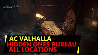 AC Valhalla Hidden Ones Bureau Locations  A Brief History of The Hidden Ones Quest [upl. by Romeu]