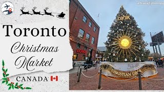 A Dior Christmas Tree at Toronto Christmas Market 🎄  Things to do in Toronto  Canada 🇨🇦 [upl. by Ikik353]