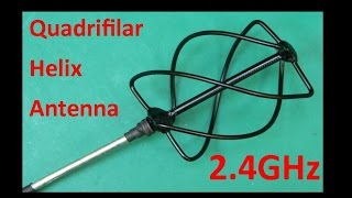 Quadrifilar Helix Antenna 2 4GHz [upl. by Wey624]