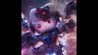 Gundam Hello Kitty Space Funny Suits [upl. by Leopoldeen59]