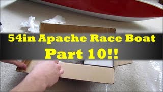 54in Rc Apache Race Boat Build Part 10 [upl. by Renwick258]