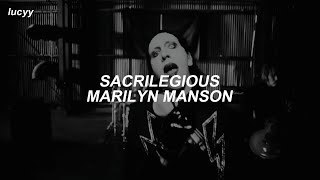 Sacrilegious  Marilyn Manson Spanish  English lyrics [upl. by Klemens]