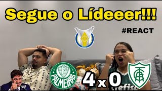 REACT REAÇÕES PALMEIRAS x AMERICA MG [upl. by Poler]