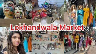 Lokhandwala Market Shopping Tourcelebrityshopping spotmumbai shopping happinessboxwithsabby [upl. by Cilurzo535]