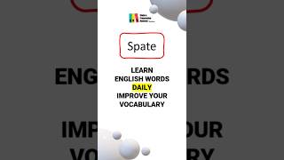 Spate  SUBSCRIBE for DAILY NEW WORDS ielts toefl pronunciation grevocabulary [upl. by Brittani943]