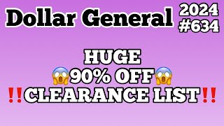 2024634💥Dollar General Couponing‼️HUGE‼️90 OFF‼️CLEARANCE LIST‼️Must Watch👀👀 [upl. by Paehpos82]