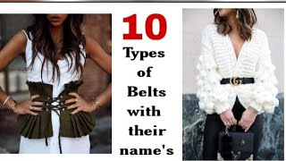 shorts 10 Different Types of belts  Waist Belts for Women [upl. by Atsirhcal668]