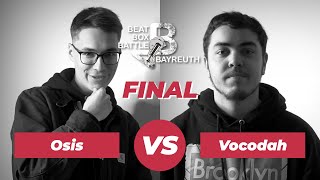 Osis 🇮🇪 vs Vocodah 🇺🇸 Final  BEATBOX BATTLE Bayreuth 2022  beatbox battle music beat [upl. by Adolfo]