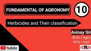 Herbicides and their classification [upl. by Eibot]