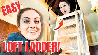 How l installed a DIY loft ladder hatch kit without a PRO [upl. by Ranite729]