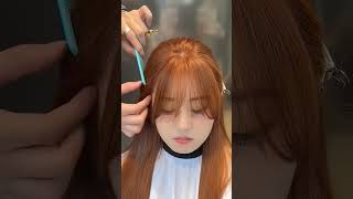 Bangs cutting Tutorial haircutting✂️ [upl. by Agnew]