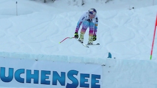 Lindsey Vonn Returns to the World Cup in 13th at Altenmarkt Downhill  2017 [upl. by Rozamond843]