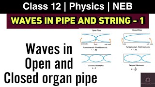 Waves in Open and Closed Organ Pipe  Waves in pipe and string L1  Class 12 Physics NEB [upl. by Melanie725]