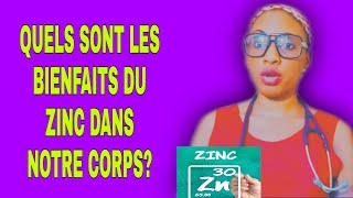 QUELS SONT LES BIENFAITS DU ZINC DANS NOTRE CORPS [upl. by Glendon]