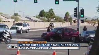 UPDATE 4 children injured in crash near Lake Mead Simmons [upl. by Ezequiel666]