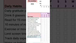 Transform Your Daily Habits with This Habit Tracker Spreadsheet [upl. by Attaynik11]