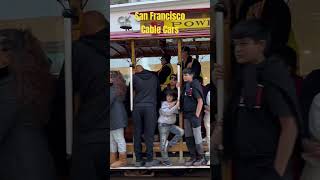 San Francisco cable cars Fisherman’s Wharf to Union Square sanfrancisco cablecar california [upl. by Annaesor387]