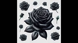 roses noires ‐ Réalisée avec Clipchamp [upl. by Eikcuhc438]