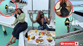 Les vacances de réveil de Adja everywhere au Maldives admirer sa vie de princesse avec son [upl. by Dahs]