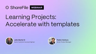 Learning Projects Accelerate with templates [upl. by Rudman705]