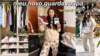 organizando meu guarda roupa novo  diário da mudança [upl. by Luna213]