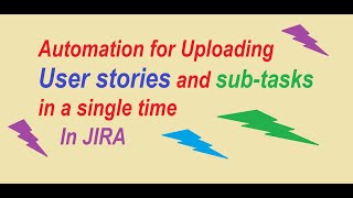 How to upload user stories and subtasks at a time in Jira [upl. by Jehius638]