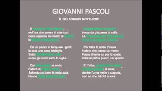 Pascoli  Gelsomino notturno [upl. by Ohaus]