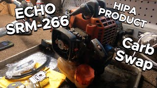 ECHO SRM266 TRMMER  CARB REPLACMENT  START TO FINSH  echo trimmer [upl. by Namreh]