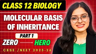 Molecular Basis of Inheritance Part 1  Class 12 Biology Chapter 5  Board Exam 2025 amp NEET 2025 [upl. by Crain]