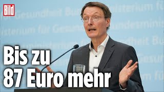 Karl Lauterbach plant Erhöhung der KrankenkassenBeiträge [upl. by Terris]