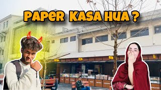 Paper Kasa Hua Numl University Vlog 2024 [upl. by Gonagle]