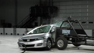 2009 Honda Civic 2door side IIHS crash test [upl. by Ettie]