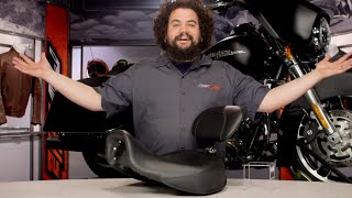 Mustang Solo Series Seats for Harley Review at RevZillacom [upl. by Conni]