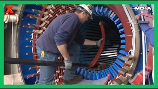 Excellence Technical Skill In High Voltage Electric Motor Rewinding  Super Large Motor And Stator [upl. by Anatniuq123]